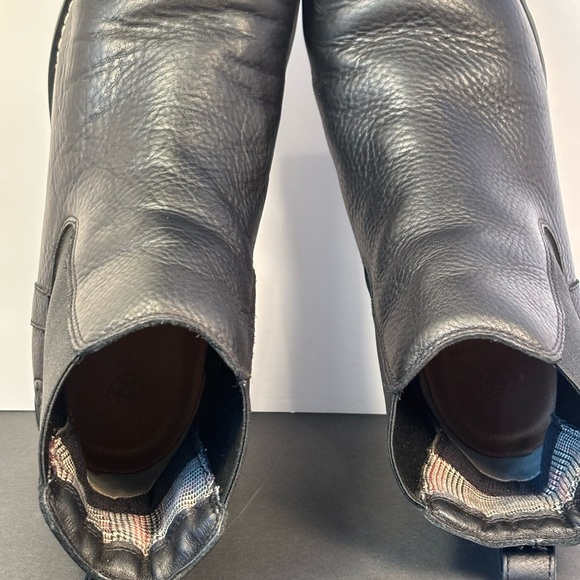 Ariat Men’s Leather Chelsea Boots Black Size 11D | Rugged Pull-On Ankle Boot - Picture 7 of 8